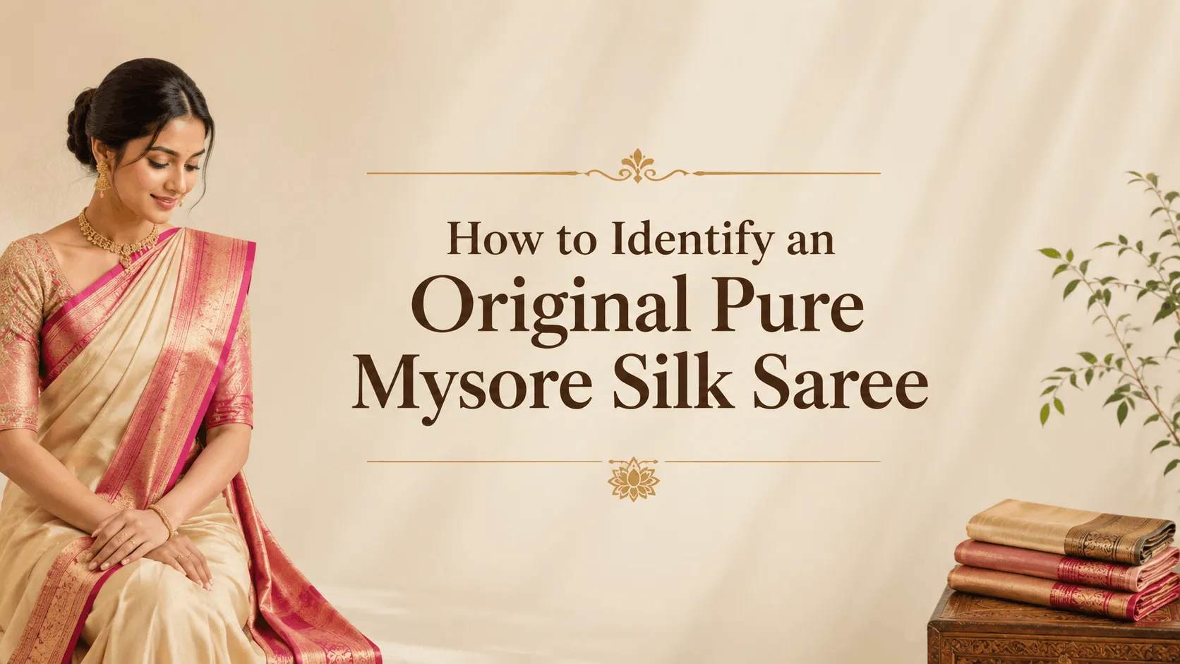 How to Identify an Original Pure Mysore Silk Saree