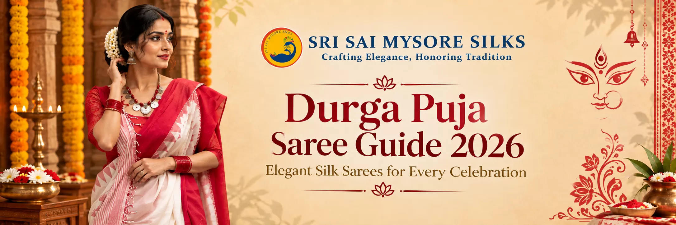 Durga Puja Saree Guide 2026: Elegant Silk Sarees for Every Celebration